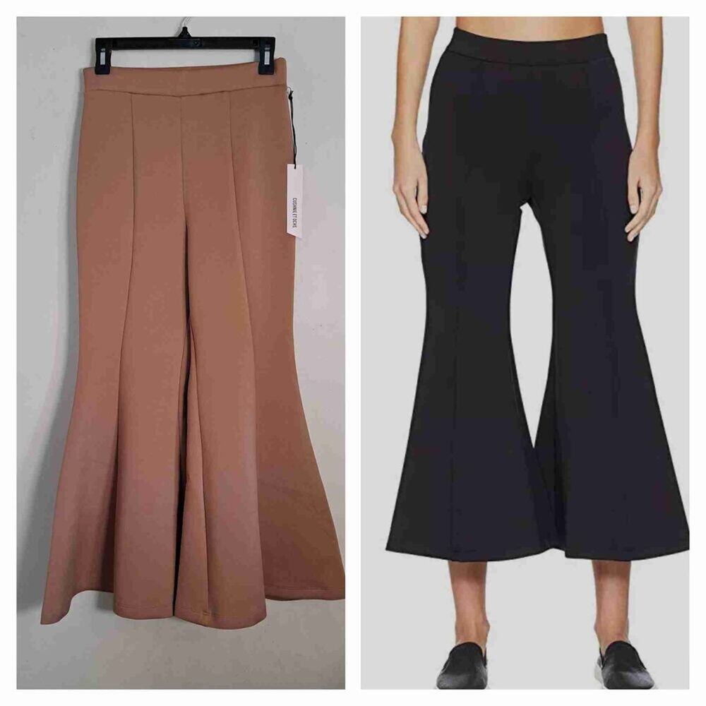 Cushnie Et Ochs High Waisted Cropped Neoprene Flare Pants